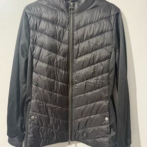 Barbour Women's Hargate Quilted Jacket in Black Sz 14 - Good Condition